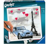 CreArt Paris 20x20 cm - format carré - Peinture par numéros - Dès 12 ans - Ravensburger - 28996