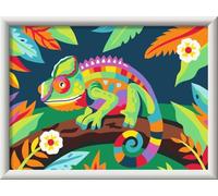 CreArt Peinture par numéros pour Enfants - Caméléon coloré