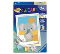 CreArt Peinture par numéros pour Enfants - Éléphant Mignon