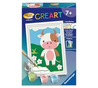 CreArt Peinture par numéros pour Enfants - Vache Mignonne