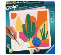 CreArt Peinture par numéros Tendance pour Adultes - Cactus colorés