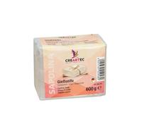 CREARTEC Savon à couler - Savon à fabriquer soi-même - Couleur : transparent - Quantité : 600 g - Mousse crémeuse - Végétalien - Fabriqué en Allemagne