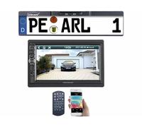 CreaSono Autoradio 2-DIN à écran tactile CAS-4445.bt avec caméra de recul sans fil