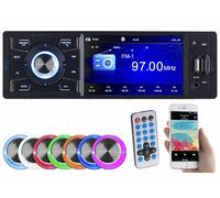 Creasono Autoradio Bluetooth 1DIN CAS-3445.BT – Écran couleur TFT, 4 x 45 Watt, Mains libres