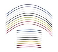 Creat idea 20pcs Fil de Guitare ?lectrique 8.8cm/18.8cm C?ble de Fil de Guitare pour Basse ?lectrique Rouge/Noir/Bleu/Jaune/Blanc C?ble de Branchement de Circuit de Guitare pour Les Amis