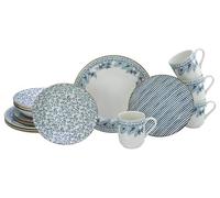 CreaTable, 10000, série Euböa, set de vaisselle 16 pièces, service combiné en faïence