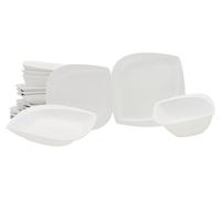 CreaTable, 11442, Série Melbourne, service de vaisselle 16 pièces, ensemble de service en porcelaine.