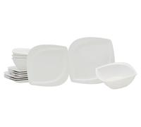 CreaTable, 11443, série Melbourne, service de vaisselle 12 pièces, ensemble d'assiettes en porcelaine.
