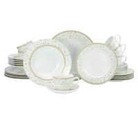 CreaTable, 17529, Série Emilia, Set de 30 pièces de vaisselle, service combiné en porcelaine