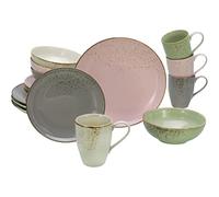 CreaTable, 20298, série Nature Collection VINTAGE GARDEN, service de table, service combiné 16 pièces