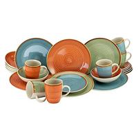 CreaTable, 22851, Série COUNTRY, Set de vaisselle, service combiné 24 pièces