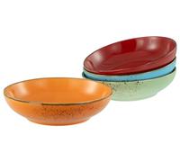 Creatable, 22875, Série Nature Collection Méditerranée, set de plats 4 pièces, ensemble de poke bowls en grès, compatible avec le lave-vaisselle et le micro-ondes, production de qualité.