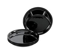 Creatable, 22921, Série Assiette à fondue et gril UNIVERSAL NOIR, Set de vaisselle, Assiette à fondue 4 pièces