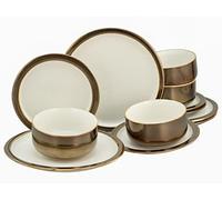 CreaTable, 23591, Série MODERN INDUSTRIAL, blanc, service de vaisselle, ensemble de 12 pièces.