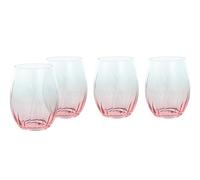 Creatable, 24588 Série Swirly Spring Lot de 4 verres à long drink en verre pour 4 personnes Fabriqué en Europe
