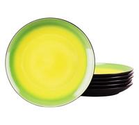 Creatable, 24920 Série Hot Green Service de table 6 pièces pour 6 personnes en grès Passe au lave-vaisselle et au micro-ondes Fabrication de qualité