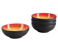 CreaTable, 24927 Série Hot Red Service de table 4 pièces pour 4 personnes, bol multifonction en grès, passe au lave-vaisselle et au micro-ondes, production de qualité
