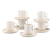 Creatable, 25259 Série Uno Offwhite Service de table 12 pièces pour 6 personnes en grès Passe au lave-vaisselle et au micro-ondes Fabriqué au Portugal