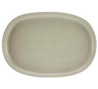 Creatable, 30006 Série Uno Sand Plat de service ovale en grès Passe au lave-vaisselle et au micro-ondes Fabriqué au Portugal