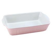 CreaTable, 33055, Série Classic PASTELL Cuisine, plat à gratin rectangulaire, rose, service de vaisselle, plat à gratin 1 pièce, Rosé