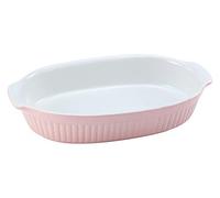 CreaTable, 33056, Série Classic PASTELL Cuisine, plat à gratin ovale, rose, service de vaisselle, plat à gratin 1 pièce.