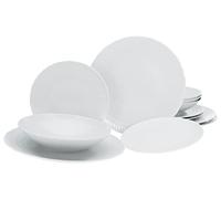 CreaTable, 33070 Série Sofia Set de vaisselle 12 pièces Blanc