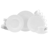 CreaTable, Série Base Blanc Service de table 30 pièces en porcelaine