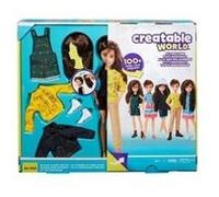 Creatable world kit complet cheveux bruns pull jaune - gkv46 - poupée mannequin - 6 ans et + Jaune G