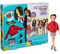 Creatable World Kit Complet, poupée personnalisable aux cheveux bruns avec vêtements et accessoires, jouet pour enfant à partir de 6 ans, GKV47