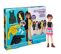 Creatable World Kit Complet, poupée personnalisable aux cheveux châtains avec vêtements et accessoires, jouet pour enfant à partir de 6 ans, GKV46