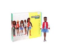 Creatable World poupée avec accessoires set cheveux noirs tressés 30 cm