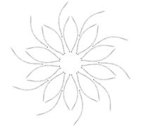 CREATCABIN 1 boîte 30pcs Perles de Tube Incurvées en Laiton Élégant Nouilles Perle 925 connecteurs D'Espacement Long Grand Trou Plaqué Argent Sterling pour la Fabrication de Bijoux à Bricoler