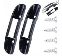 CREATCABIN 1 boîte de 2 Supports de Pagaie de Kayak Clips de Fixation Universels en Plastique Noir pour Kayak 15.2x3.1x3cm