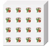 CREATCABIN 128 Autocollant de Sport (Football Rugby Super Bowl) Autocollants Imperméables pour Agenda Gourde Ordinateur Portable Scrapbooking 2.5x2.5cm