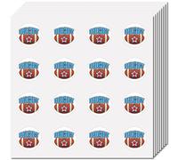 CREATCABIN 128 Autocollant Rugby Imperméable Vinyle pour Planificateur Décalcomanies Circulaires Étiquettes Autocollantes pour Sacs d'emballage Téléphone Bouteille d'eau Ordinateur Portable 2.5cm