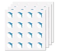 CREATCABIN 128 Pcs Dauphin Autocollants Sous-Marin Planificateur Autocollants Océan Animal Étanche Vinyle Autocollants pour Vélo Bouteilles D'Eau Ordinateur Portable Réfrigérateur Tasse Bagages Ordina