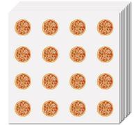 CREATCABIN 128autocollant Rond 2.5cm pour Pizza Petit Autocollant Planificateur Autocollant Étanche Cercle Dessin Animé Étiquettes Alimentaires pour Scrapbooking Calendrier Bouteilles D'Eau Ordinateur