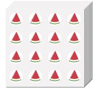 CREATCABIN 128Pcs Autocollant Pastèque Petit Autocollant Rond Autocollant Imperméable Planificateur Autocollant Vrac Fruits D'Été Autocollants pour L'Artisanat Bouteilles D'Eau Ordinateur Tasse 2.5cm