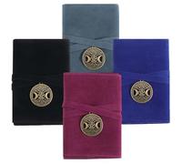 CREATCABIN 2 porte Cartes Tarot Sacs Cartes Tarot avec Pendentifs Ronds Forme D'Arbre Vie Lune Pochettes Velours Double Face pour Cartes Tarot Sac Tarot pour Débutants Noir Vert Bleu Rouge 12.6x40.5cm