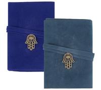 CREATCABIN 2 Porte Cartes Tarot Velours Sacs Cartes Tarot Pochettes Cartes Tarot avec Pendentifs Alliage Main Hamsa Sac Transport Tarot pour Débutants Jeux D'Oracle Sorcellerie Bleu 12.6x40.5cm