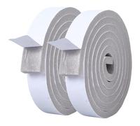 CREATCABIN 2 Rouleau Bande D'Étanchéité pour Porte Mousse Adhésive Bande D'Isolation Mousse Grise Bande D'Étanchéité Plate pour Cadre Porte Fenêtre Joint Climatiseur Insonorisé 1cmx3cmx2m