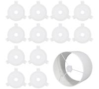 CREATCABIN 20 pièce E27 vers 11mm (3/7") Bague D'Adaptation pour Abat Jour en Plastique Rondelle de Réduction Pièce de Rechange Blanche pour Lampes de Table Suspensions et Lampadaires