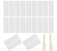 CREATCABIN 200 pièce Gaine Thermorétractable Transparente Lacets Chaussures Embouts Lacets Chaussures Tête Corde Transparente Scellage Réparation Lacets Embouts Remplacement pour Vêtements 0.5x2.5cm