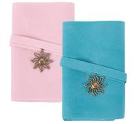 CREATCABIN 2porte Cartes Tarot Velours Sacs Cartes Tarot Pochettes Cartes Tarot Enveloppe Tarot Breloque D'Éclipse Solaire Sac Transport Tarot Support pour Jeux Tarot Sorcellerie Rose Bleu 12.6x40.5cm