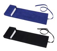 CREATCABIN 2porte Cartes Tarot Velours Sacs Rangement Cartes Tarot Pochettes Cartes Tarot Sac Transport Tarot pour Débutants Jeux D'Oracle Fournitures Sorcellerie Feuille Triche Bleu Noir 12.6x3x7.5cm
