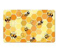 CREATCABIN 4 Autocollant Carte Crédit Couverture Carte Crédit Décoration Carte Crédit Personnalisée Étanche Protection Carte Bancaire Autocollant Blocage pour Cartes Bancaires Dette Crédit 5.4x8.6cm