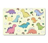 CREATCABIN 4 Autocollant Forme Dinosaure pour Carte Crédit,Couverture de Carte Bancaire,Protection Contre Les Rayures,Imperméable,Amovible,Fin,Cadeau pour Ami,Famille,Femme,Anniversaire,18.6x13.7cm