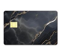 CREATCABIN 4 Autocollant Peau Carte Marbre Carte Crédit Débit Couvrant Autocollants Protection Bancaire Amovible Étanche sans Bulle Décoration Fine pour Clé Transport Ebt 5.4x8.55cm