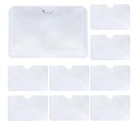CREATCABIN 40 Lot de Protections Anti pour Cartes de Crédit en Aluminium Blanc Protection Contre Le Vol D'Identité Étanches pour Cartes Agendas Enveloppes pour Hommes Femmes 6x9cm