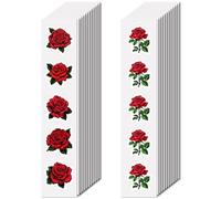 CREATCABIN 480 Autocollant Rose pour Scrapbooking Petit Format PVC Imperméable pour Ordinateur Portable Étiquette Autocollante Mignonne pour Bouteille d'eau Décoration DIY Porte Table Saint 2.2x2.2cm